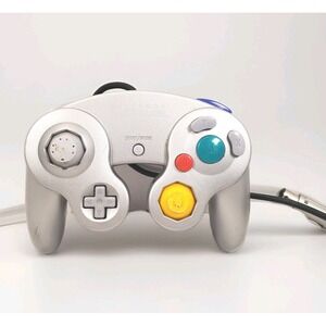 Nintendo Gamecube Controller - Platinum Silver Authentic Tested &‎ Working OEM